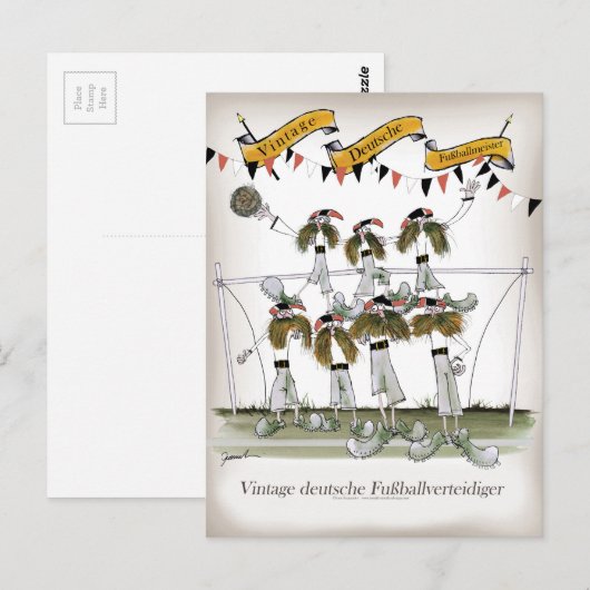  Duitse verdedigers Briefkaart (Voorkant / Achterkant)