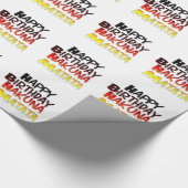 Duitse verjaardag Hakuna Matata Art Print Cadeaupapier (Hoek)