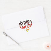 Duitse verjaardag Hakuna Matata Art Print Hart Sticker (Envelop)