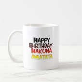 Duitse verjaardag Hakuna Matata Art Print Koffiemok (Links)