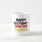 Duitse verjaardag Hakuna Matata Art Print Koffiemok (Center)