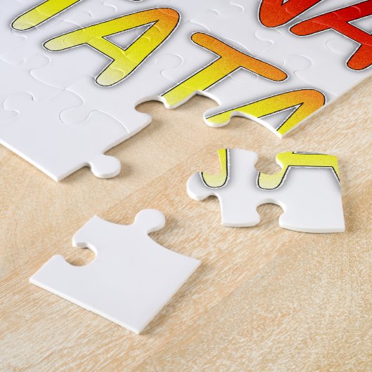 Duitse verjaardag Hakuna Matata Art Print Legpuzzel (Zijkant)