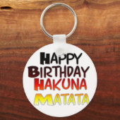 Duitse verjaardag Hakuna Matata Art Print Sleutelhanger (Voorkant)