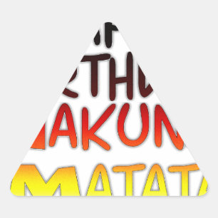 Duitse verjaardag Hakuna Matata Art Print Sticker