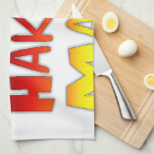 Duitse verjaardag Hakuna Matata Art Print Theedoek (Quarter Fold)