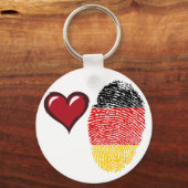 Duitse vingerafdrukvlag sleutelhanger (Voorkant)