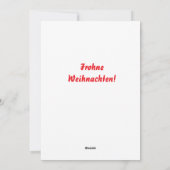 Duitse vintage kerstmarkt feestdagenkaart (Achterkant)