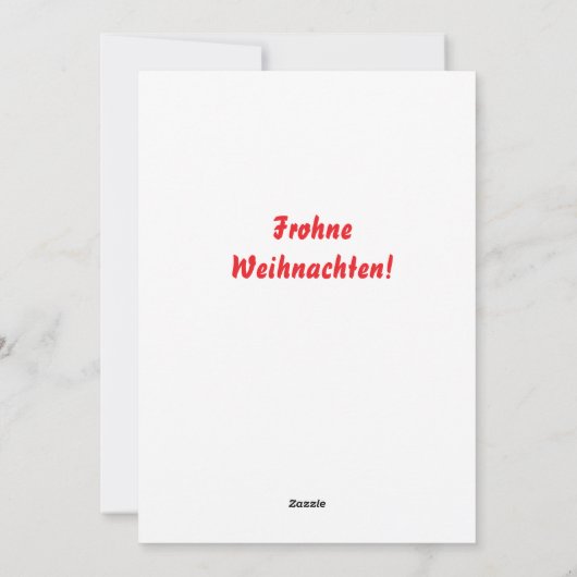 Duitse vintage kerstmarkt feestdagenkaart (Achterkant)