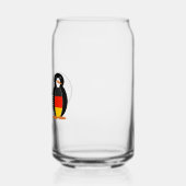Duitse vlag aan het woord Ms Penguin gepersonalise Blikvorm Glas (Links)