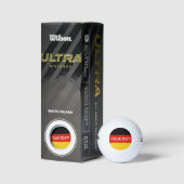 Duitse vlag aangepaste golfbal set voor Duitsland Golfballen (Verpakking)