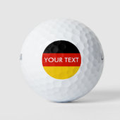 Duitse vlag aangepaste golfbal set voor Duitsland Golfballen (Voorkant)