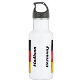 Duitse vlag aangepaste naam waterflessen waterfles (Achterkant)