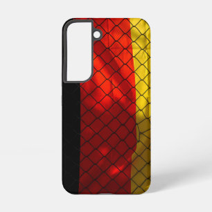 Duitse vlag achter hekwerk van harmonicagaas samsung galaxy hoesje