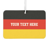 Duitse vlag auto luchtverfrisser | Duitsland trots (Achterkant)