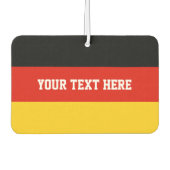 Duitse vlag auto luchtverfrisser | Duitsland trots (Voorkant)