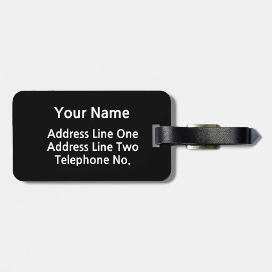 Duitse vlag bagagelabel (Achterkant horizontaal)