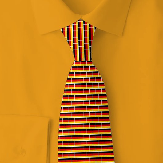 Duitse Vlag Baksteenpatroon Stropdas