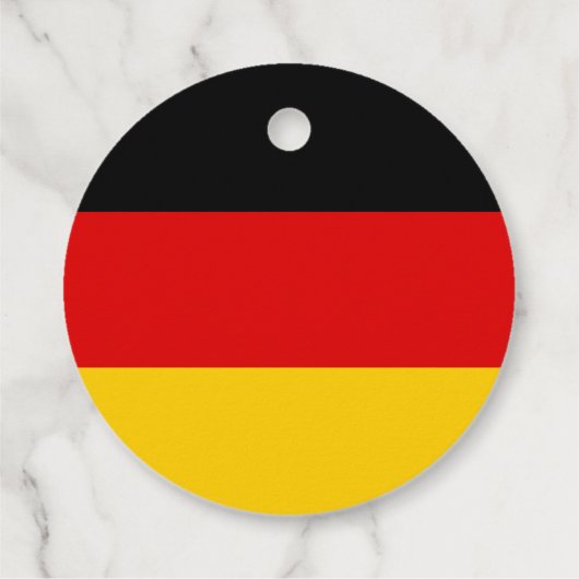 Duitse vlag bedankjes labels (Achterkant)