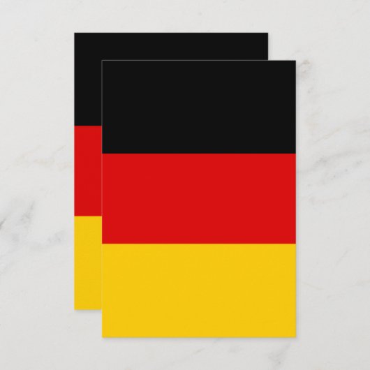 Duitse vlag bedankkaart (Voorkant / Achterkant)