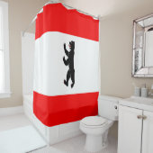 Duitse vlag Beer Berlijn Douchegordijn (In situ)