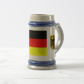 Duitse vlag Beer Stein Bierpul (Voorkant rechts)