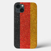 Duitse vlag Berlijn Glitter Stylish Case-Mate iPhone Case (Achterkant)