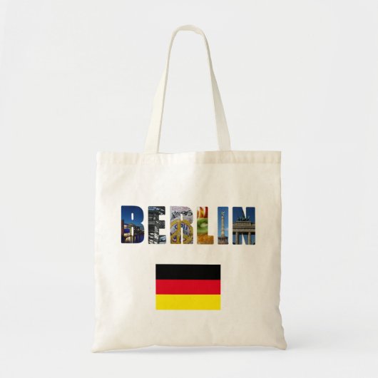 Duitse vlag Berlijn Tote Bag (Voorkant)