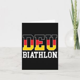 Duitse Vlag Biatleet - Duits Deu Biatlon Kaart