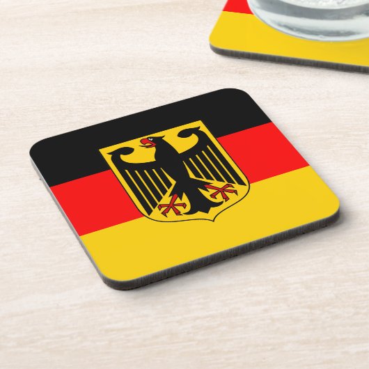 Duitse vlag bier onderzetter (Linkerzijde)