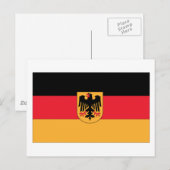 Duitse vlag briefkaart (Voorkant / Achterkant)