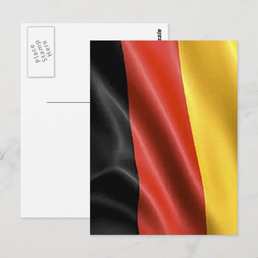 Duitse vlag briefkaart (Voorkant / Achterkant)
