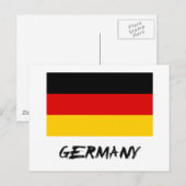 Duitse vlag briefkaart (Voorkant / Achterkant)