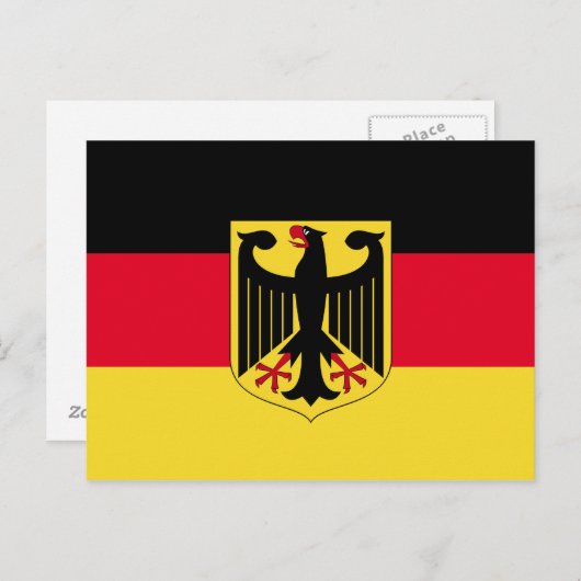 Duitse vlag briefkaart (Voorkant / Achterkant)