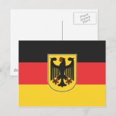 Duitse vlag briefkaart (Voorkant / Achterkant)