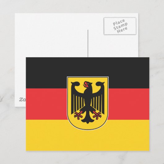 Duitse vlag briefkaart (Voorkant / Achterkant)