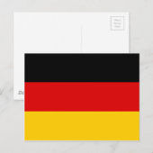 Duitse vlag briefkaart (Voorkant / Achterkant)