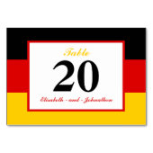 Duitse vlag bruiloft kaart (Achterkant)