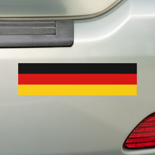 Duitse vlag bumpersticker (Op auto)
