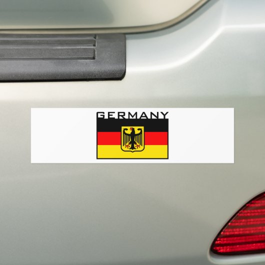 Duitse vlag bumpersticker (Op auto)