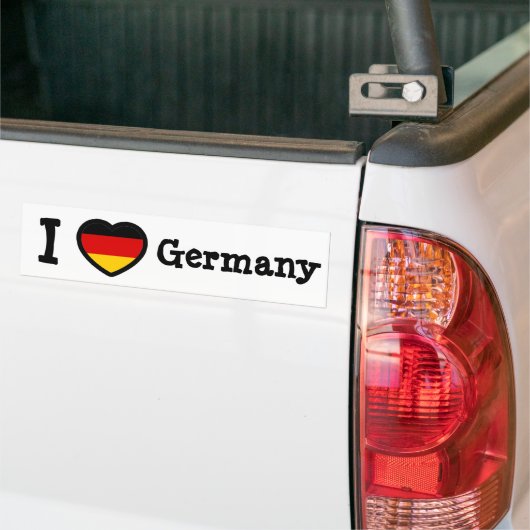 Duitse vlag bumpersticker (Op Truck)