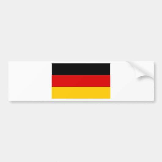 Duitse vlag bumpersticker (Voorkant)