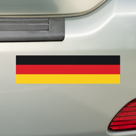 Duitse vlag bumpersticker (Op auto)