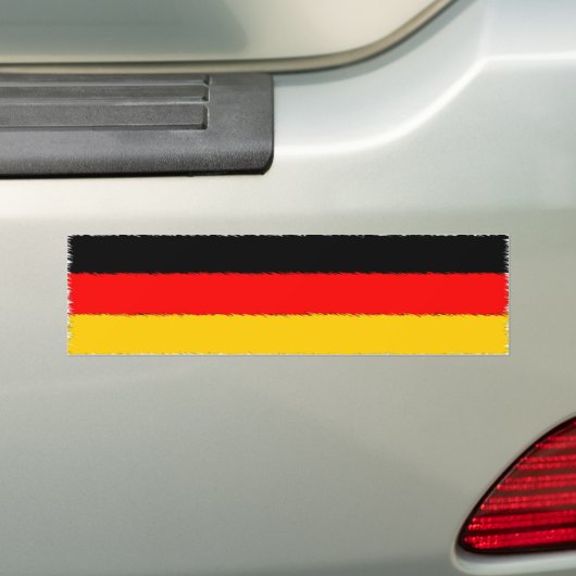 Duitse vlag bumpersticker (Op auto)