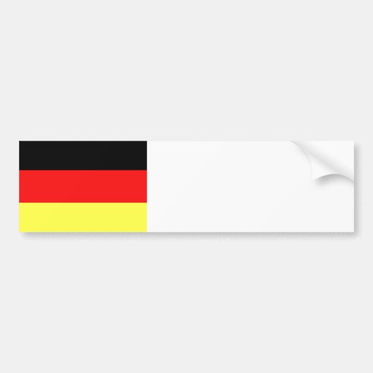 Duitse vlag bumpersticker (Voorkant)