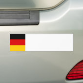 Duitse vlag bumpersticker (Op auto)