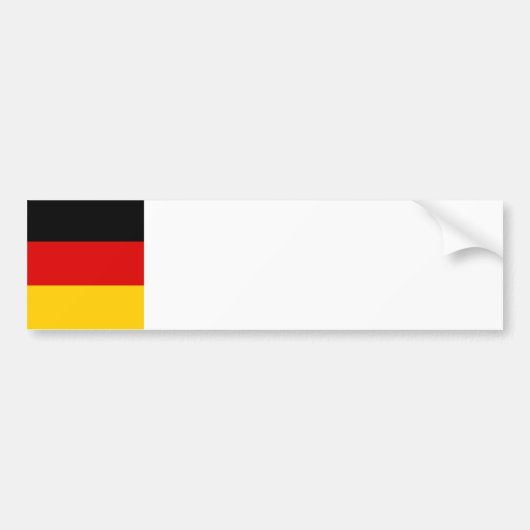 Duitse vlag bumpersticker (Voorkant)