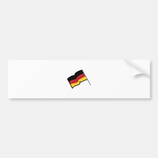 Duitse vlag bumpersticker (Voorkant)