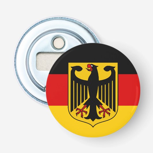 Duitse vlag button flesopener (Voorkant)