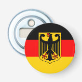 Duitse vlag button flesopener (Voorkant)