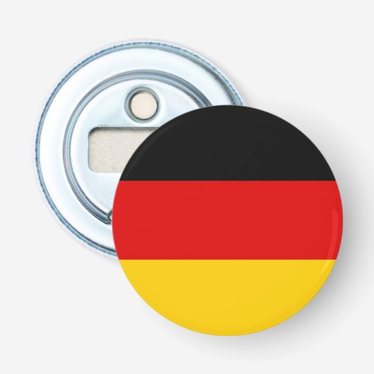 Duitse vlag button flesopener (Voorkant)